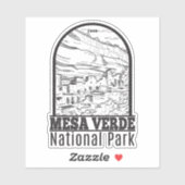 Mesa Verde National Park Colorado  Sticker (Vel)