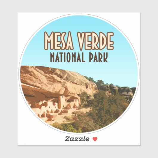 Mesa Verde National Park Colorado Sticker (Vel)