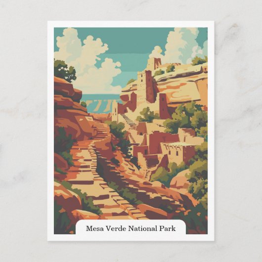Mesa Verde National Park, Colorado, Verenigde Stat Briefkaart (Voorkant)