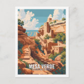 Mesa Verde National Park Colorado, Verenigde State Briefkaart (Voorkant)