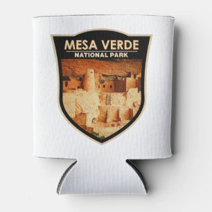 Mesa Verde National Park Colorado Waterverf Badge Blikjeskoeler