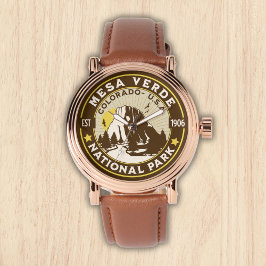 Mesa Verde National Park Desert Landscape Horloge