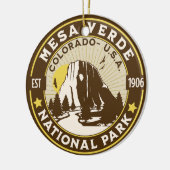 Mesa Verde National Park Desert Landscape Keramisch Ornament (Links)