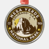 Mesa Verde National Park Desert Landscape Metalen Ornament (Voorkant)