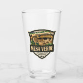 Mesa Verde National Park Illustratie Reiskunst Glas (Voorkant)