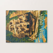 Mesa Verde National Park Illustratie Reiskunst Legpuzzel (Horizontaal)