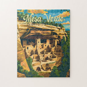 Mesa Verde National Park Illustratie Reiskunst Legpuzzel