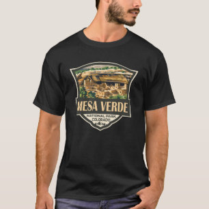 Mesa Verde National Park Illustratie Reiskunst T-shirt