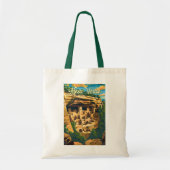 Mesa Verde National Park Illustratie Reiskunst Tote Bag (Voorkant)