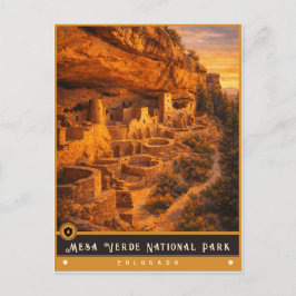 Mesa Verde National Park | Oude ansichtkaart Briefkaart