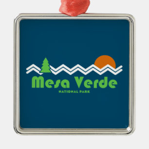 Mesa Verde National Park Retro Metalen Ornament
