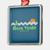 Mesa Verde National Park Retro Metalen Ornament (Links)