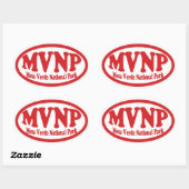 Mesa Verde National Park rode ovale sticker (Vel)