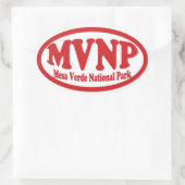 Mesa Verde National Park rode ovale sticker (Tas)