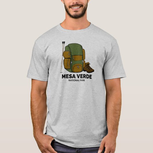 Mesa Verde National Park rugzak T-shirt (Voorkant)