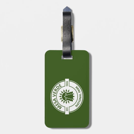 Mesa Verde National Park Sun Trees Bagagelabel (Achterkant verticaal)