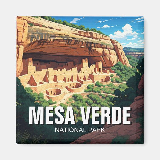 Mesa Verde National Park Travel Magneet (Voorkant)