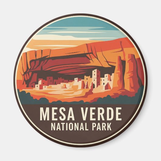 Mesa Verde National Park Travel Magneet (Voorkant)