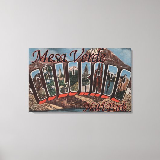Mesa Verde Nat'l Park Colorado Canvas Afdruk (Voorkant)