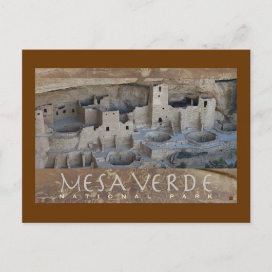 MESA VERDE NAT'L PARK-Colorado-Cliff Palace- Briefkaart (Voorkant)