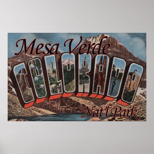 Mesa Verde Nat'l Park Colorado Poster (Voorkant)