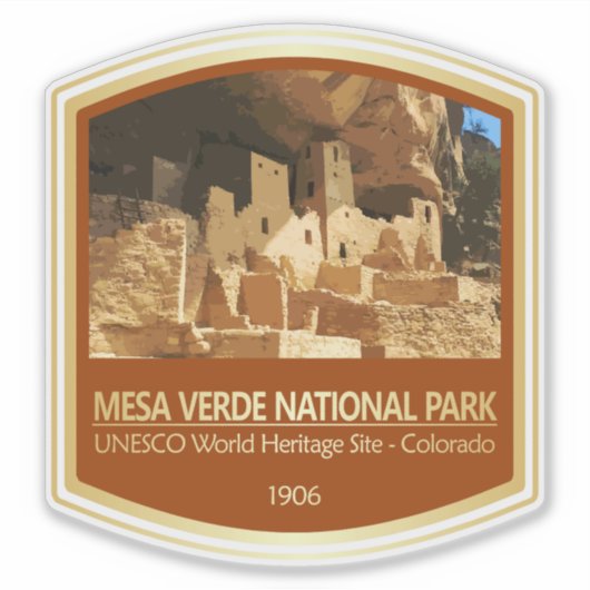 Mesa Verde NP (PF1) Sticker (Voorkant)
