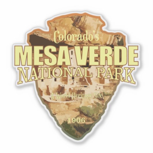 Mesa Verde NP (pijlpunt) Sticker (Voorkant)