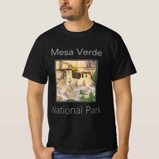 Mesa Verde Pueblo, Nationaal park Mesa Verde T-shirt (Voorkant)