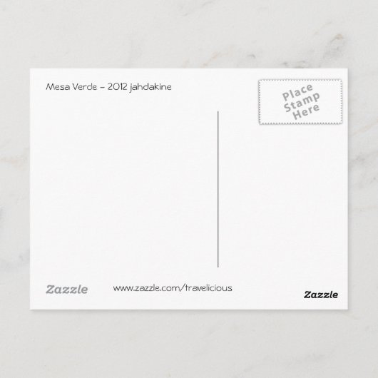 Mesa Verde - stijl Briefkaart (Achterkant)