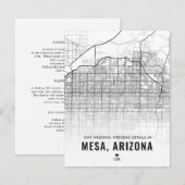 Mesa Wedding Weekend Details Enclosure Kaart (Voorkant / Achterkant)