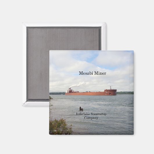 Mesabi Miner magnet (Voorkant / Achterkant)