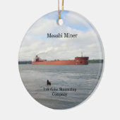 Mesabi Miner-oranje Keramisch Ornament (Links)