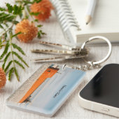 Mesabi Miner Rechthoek acrylsleutelketens Sleutelhanger (Voorkant Rechts)