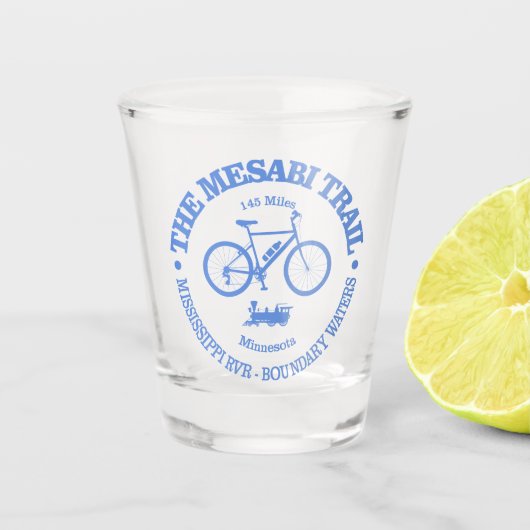 Mesabi Trail (fietsen) Shot Glas (Voorkant)