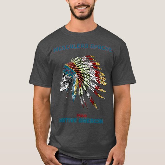 MESCALERO APACHE Tribe Native American Indian T-shirt (Voorkant)