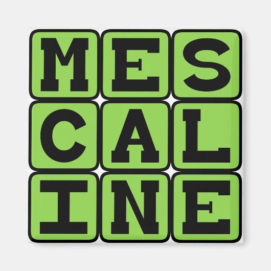 Mescaline, Hallucinogene Drug Magneet (Voorkant)