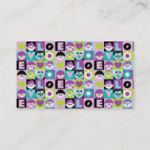 Meseros Seating Plan Boda Divertida Lila Azul Plaatskaartje (Achterkant)