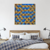 Mesh - Ingepakt Canvas Kunstprint Afdruk (Insitu (Slaapkamer))