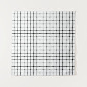 Mesh pattern monochrome geometric wandkleed (Voorkant (horizontaal))