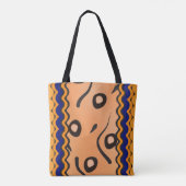 Mesh Wavy Line Pattern Tote Bag (Achterkant)