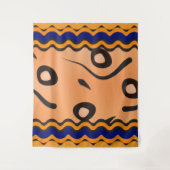 Mesh Wavy Line Pattern Wandkleed (Voorkant)