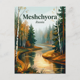 Meshchyora Nationaal Park Rusland Briefkaart