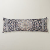 Meshed Persia Dusty Blue Dark Gray  Lichaamskussen (Voorkant)