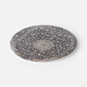 Meshed Persia Dusty Blue Dark Grey  Papieren Bordje (Gekanteld)