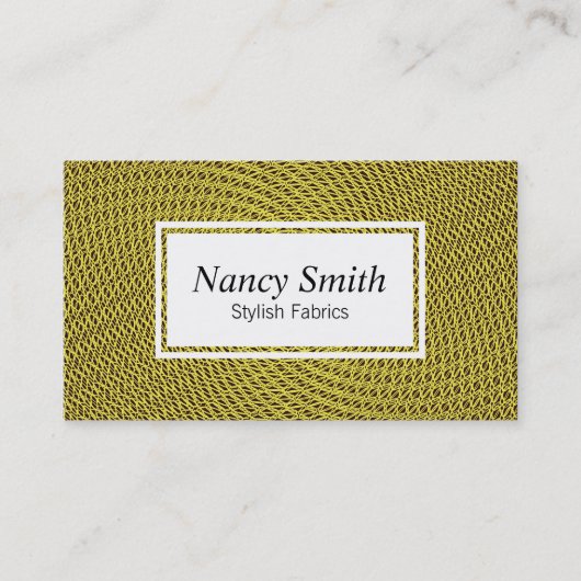 Meshing | Geel Visitekaartje (Voorkant)