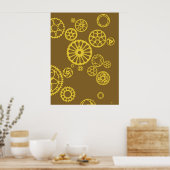 Meshingtandwielen Poster (Keuken)