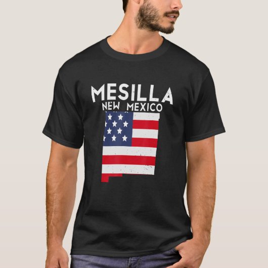 MESILLA USA State America Travel New Mexican New T-shirt (Voorkant)