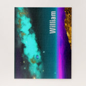 Mesmeriserend neon kosmisch droomlandschap legpuzzel (Verticaal)