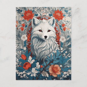 Mesmeriserende Arctic Fox Wildlife Briefkaart