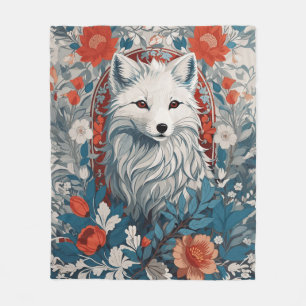 Mesmeriserende Arctic Fox Wildlife Fleece Deken